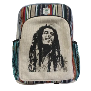 bakcpack bag hemp bobmarley