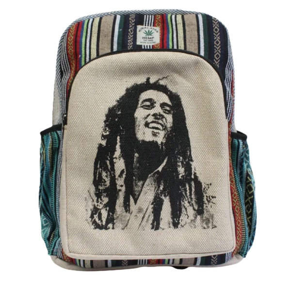 bakcpack bag hemp bobmarley