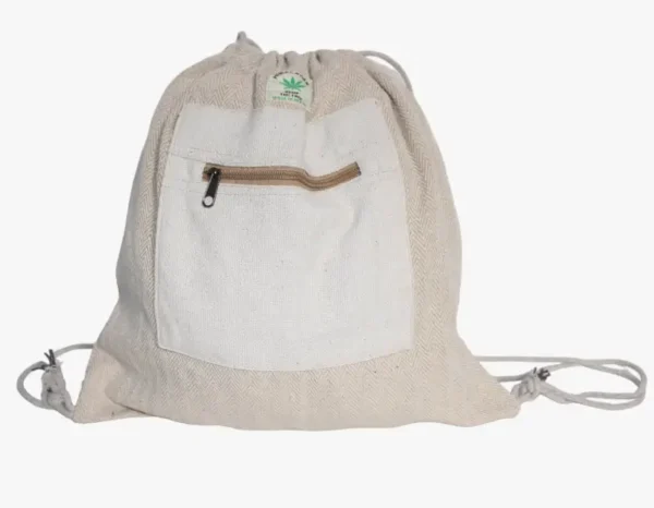 Hemp Drawstring Bag - Image 2