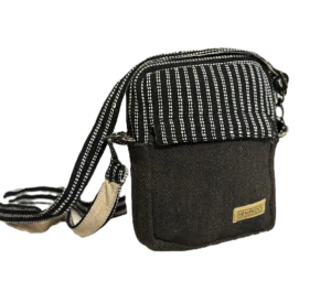 natural durable eco-friendly crossbody hemp bag