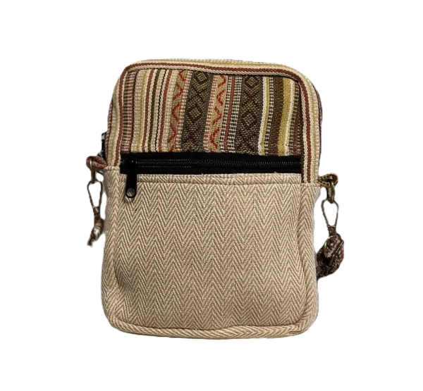 Handmade Natural crossbody bag - Image 2